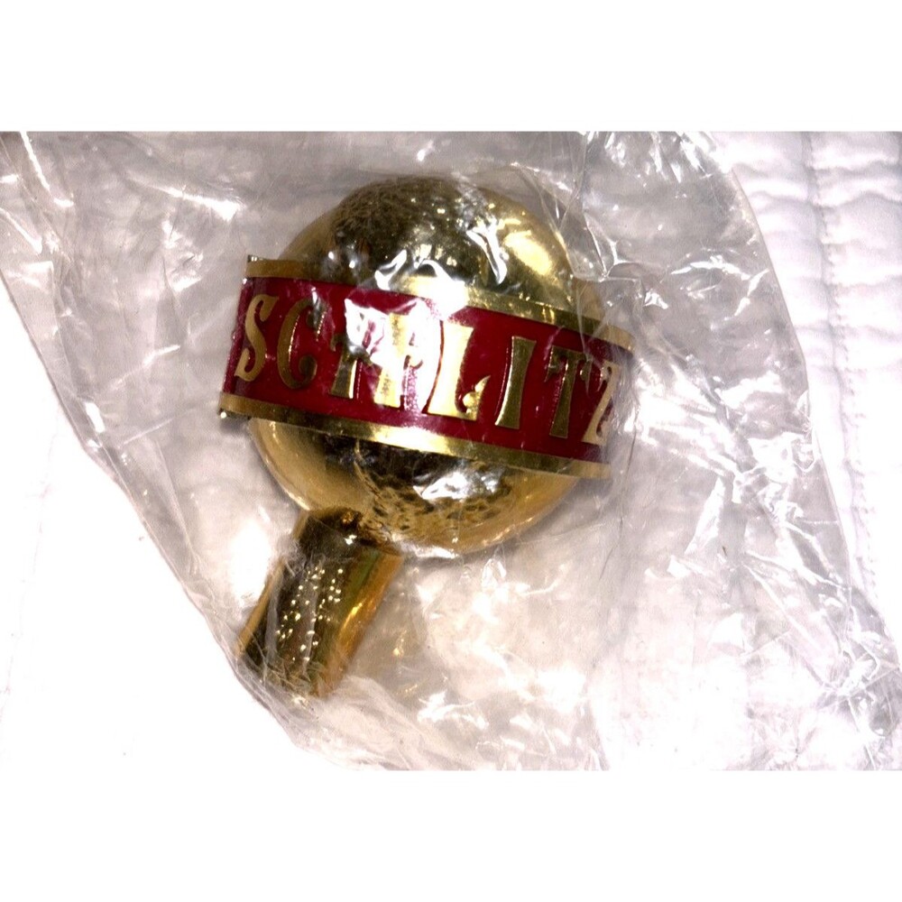 Vintage SCHLITZ Beer Topper Bar Tap Handle Tap Knob Part #85509 With Box
